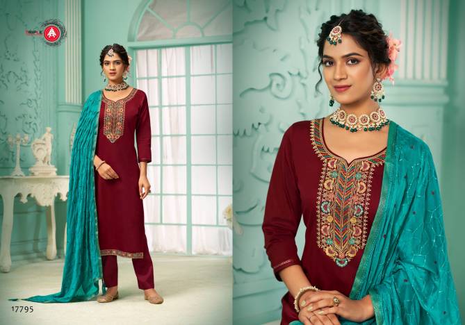Laila By Triple Aaa Jam Silk Cotton Designer Salwar Kameez Wholesale Price In Surat